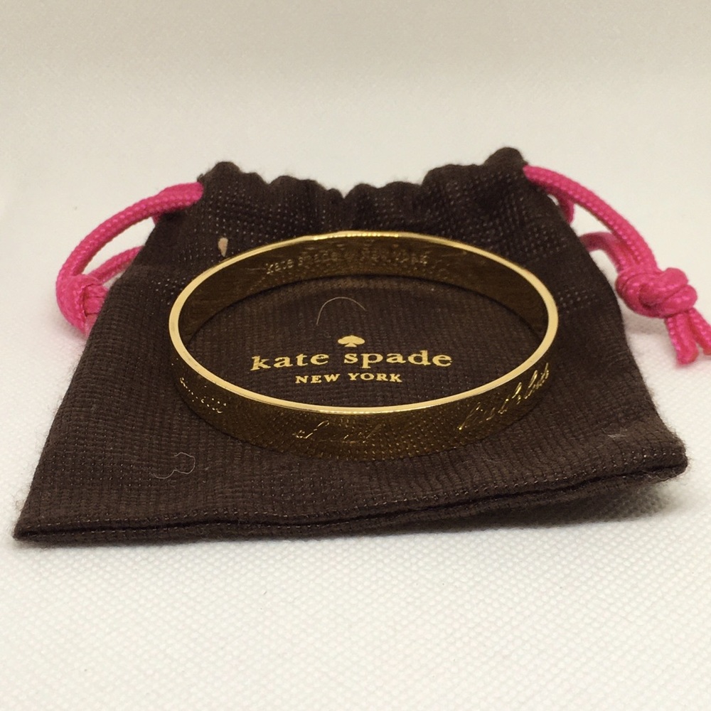 Kate Spade, Happily Ever After Gold Bridal Bangle Bracelet ✨🤍 - Picture 5 of 5